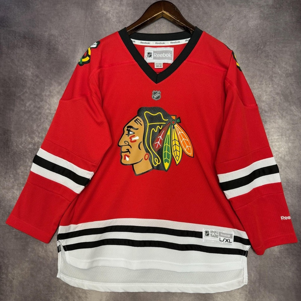 Chicago Blackhawks Jersey Youth L/XL Red‎ NHL Hockey Official Reebok Boys